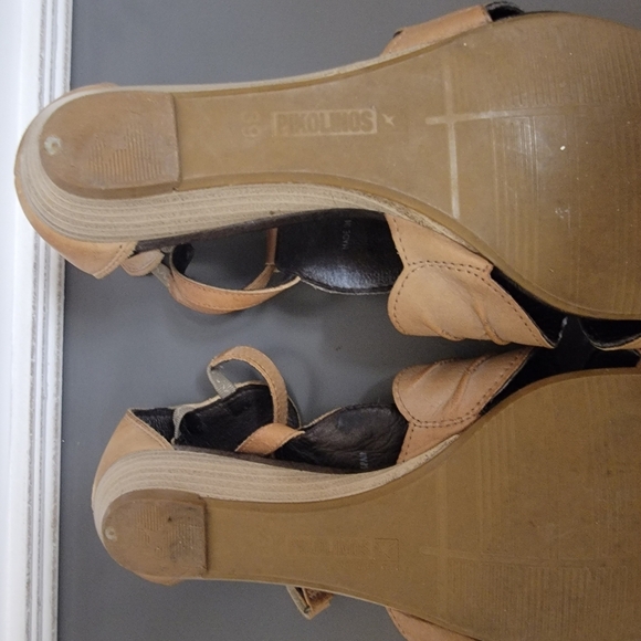 PIKOLINOS Tan and Brown Sandals with Le Dec - Picture 7 of 9
